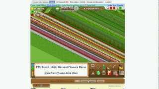 Farmtown Links Script Helper  Auto Harvest Flowers Demo  wwwFarmtownLinkscom [upl. by Schriever]