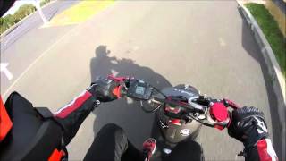 spécial 5000 abonnés  Run booster brown 70cc 2t vs 125 yzf 4t go pro hero [upl. by Nnaeirrac204]