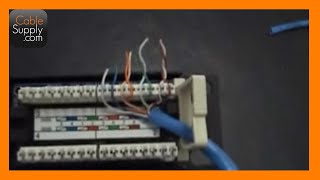 How to punch down a 12port patch panel [upl. by Ahsitra]