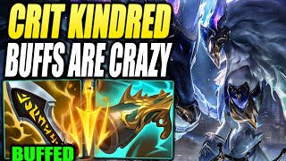 THIS BROKEN INFINITY EDGE BUFF MAKES CRIT KINDRED DO INSANE DAMAGE 10 MORE CRIT DAMAGE IS NUTS [upl. by Hartman]