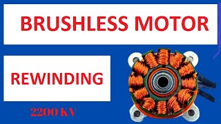 Fırçasız DC Motor Sarımı  Brushless Motor Rewinding [upl. by Aihsemaj]