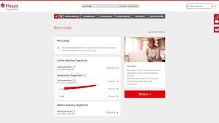 Wie ändere ich mein Überweisungslimit  Hamburger Sparkasse  OnlineBanking Haspa [upl. by Ahseikram]