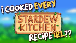 Recreating EVERY recipe from Stardew Valley IN REAL LIFE Spring  Stardew Kitchen [upl. by Doehne]