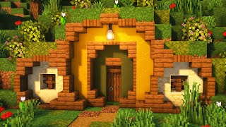 Minecraft Hobbit Hole Survival Base Tutorial [upl. by Geri]