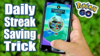 Pokémon GO Daily Pokestop Spin amp First Catch StreakSaving Trick [upl. by Liggett419]