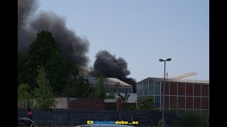 20230526 Linnich Lagerhalle in Vollbrand [upl. by Saffian]