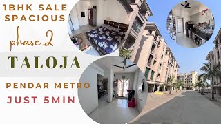 Pendhar Metro station 🚉 Taloja Phase2  1BHK Urgent Sale  8652601787  taloja navimumbai 1bhk [upl. by Lansing]