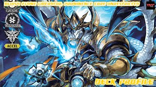 Gold Paladin V Bluish Flame Liberator Prominence Core Unrestricted Deck Profile [upl. by Aym874]