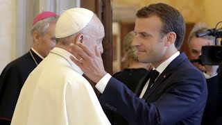 Un long têteàtête entre Emmanuel Macron et le pape François [upl. by Inaffets]