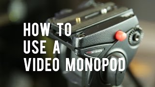 How to use a video monopod Shooting and Techniques [upl. by Malissia521]