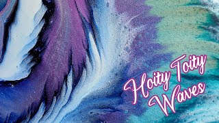 Hoity Toity Waves✨️Gorgeous Acrylic Wispy Split Cup Pour Featuring NEW SUP Hoity Toity [upl. by Daph]