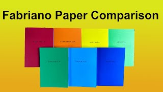 Fabriano Papers  The Seven Senses of Paper  Comparison of 7 types of Fabriano paper [upl. by Rufford]