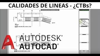 Calidades de lineas  CTB  Autocad [upl. by Jankey258]