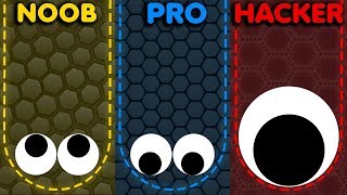 NOOB vs PRO vs HACKER in Slitherio Best Gameplay [upl. by Glennis]