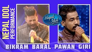 Saajha Ko Bela  Nepal Idol Performance  Bikram Baral amp Pawan Giri  Nepal Idol Season 2 [upl. by Carleen]