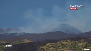 LIVE Etna riprende lattività stromboliana dal cratere di SudEst diretta video [upl. by Nesyaj]