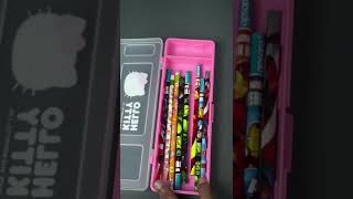 Stylish Hello Kitty Pencil Box with Stationary Sets [upl. by Jeanine]