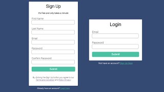 How to create Sign up amp Login form with HTML and CSS  Easy tutorial  By Code Info [upl. by Ennayelhsa]