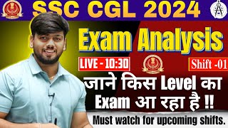 SSC CGL 9 Sep Shift 1 Analysis  SSC CGL Exam Analysis 2024  Maths Analysis Know the level of Exam [upl. by Oderfla]