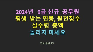 2024년 9급 신규 공무원 평생 받는 연봉총액 놀라지 마세요 [upl. by Sotnas]