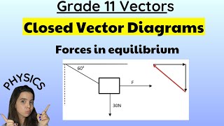 Grade 11 Closed Vector Diagrams Forces in equilibrium [upl. by Ybrad]