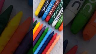 PLASTIC CRAYONS 🆚 OIL PASTELS 😍✨ Which colour is the best trending challenge drawing shorts [upl. by Hildy]