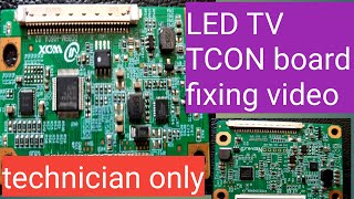 T CON BOARD FIXING VIDEOpoojigaelectronics [upl. by Tnomad87]