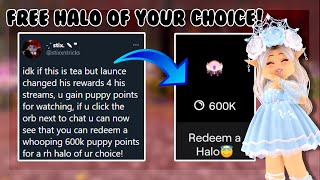 Royale High How to Get a Free Halo of your Choice🙈 [upl. by Martres514]