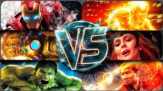 Ironman vs Human torch Shangchi vs hulkDarkhold vs Infinity stones Captain Marvel vs Human torch [upl. by Leeann261]