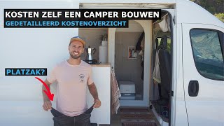 Kosten zelf een camper bouwen  Wat heeft onze camper precies gekost [upl. by Ynavoj]