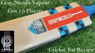 GrayNicolls Vapour Gen 10 Players Cricket Bat Review [upl. by Ecienal]