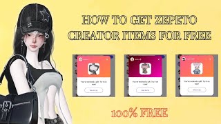 Zepeto Tutorial How to get Zepeto creator items for free [upl. by Aicilak]