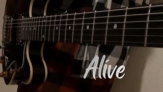 Warbly Jets  Alive from quotMarvels SpiderManquot Guitar cover [upl. by Maze]