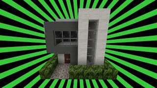 Kleines modernes Haus in Minecraft bauen✔️ Minecraft Tutorial [upl. by Nibur]