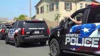 Menifee PD Birthday Parade [upl. by Zenger531]