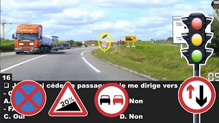 2023 Examen théorique code de la route france 😘 test permis de conduire ✅ [upl. by Alonso]