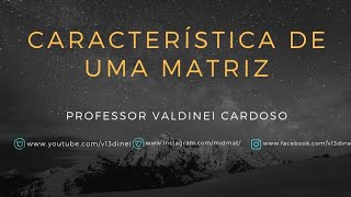 Característica de uma matriz [upl. by Dyanne]