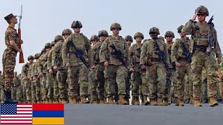 US Army in Armenia Soldiers during joint military exercises [upl. by Nnairrehs]