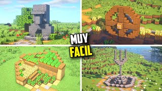 TOP 4 COSAS para HACER en tu MUNDO de MINECRAFT SURVIVAL [upl. by Helmer]