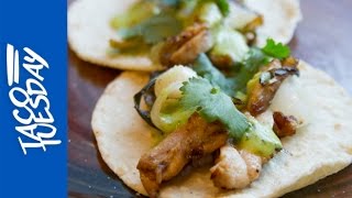 Crispy Chicken Thighs with Creamy Jalapeño Salsa [upl. by Oicelem638]