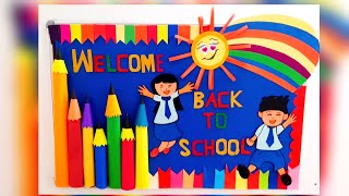 Welcome back to school bulletin board ideas Welcome back school bulletin board [upl. by Francyne]