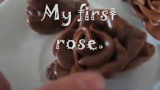 My First Try At Making Chocolate Roses Out Of Modeling Chocolate [upl. by Benedetta]