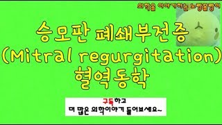 승모판막폐쇄부전증 승모판역류증 Mitral regurgitation 혈역동학과 병태생리 [upl. by Loise]