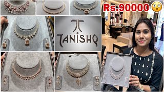 OMG Starts At 90K😳 Tanishq Diamond Necklace Designs With Price Tanishq Jewellery 2023 Collection [upl. by Aivatra]