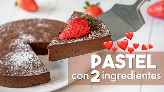 PASTEL con 2 INGREDIENTES 🍫  ¡SIN HORNO Fácil y Rápido [upl. by Irved]