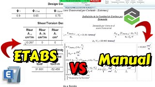 DISEÑO por CAPACIDAD en VIGAS de PÓRTICOS ESPECIALES a MOMENTO  Ejemplo ETABS amp MATHCAD PRIME [upl. by Gudrin]