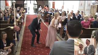 Wedding Flashmob in the CHURCH [upl. by Eyr]