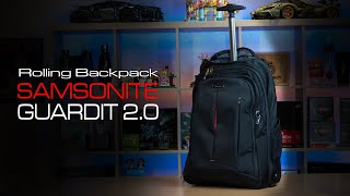 Samsonite Guardit 20 Wheeled Rolling Backpack [upl. by Pedaiah]