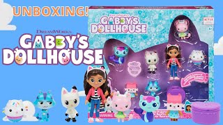 New Gabbys Dollhouse Toys Unboxing  Deluxe Figure Set wCat Rat Cakey Pandy Paws [upl. by Byron593]