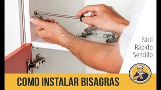 Cómo instalar y regular bisagras de cazoleta [upl. by Fonda506]